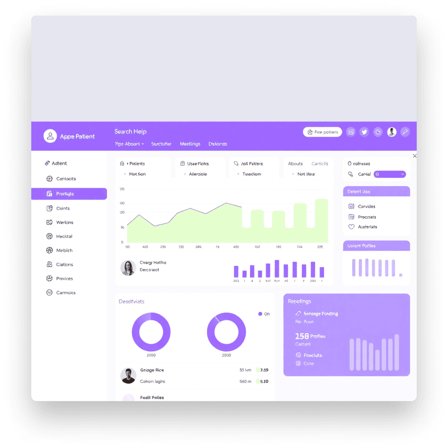 Patiently platform dashboard